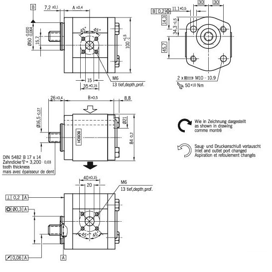 Zdjęcie 3: Pompa hydrauliczna pojedyncza Bosch