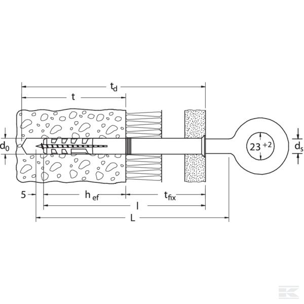 Zdjęcie 2: Śruba oczkowa do rusztowań GS 12x120
