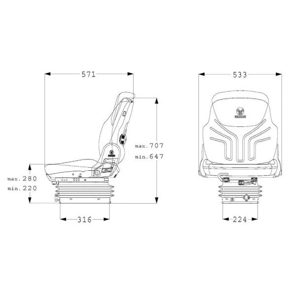 Zdjęcie 2: Siedzenie Compacto Basic W z PCW