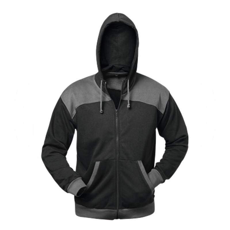 Zdjęcie 1:  Kurtka - sweter, czarno/szara