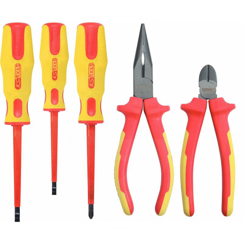Zdjęcie 1: KS Tools ERGOTORQUE® Zestaw szczypiec i wkretaków VDE, 5-szt.