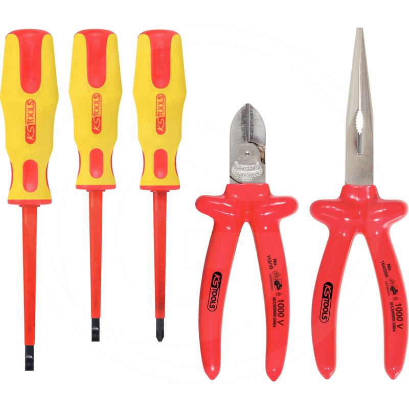Zdjęcie 1: KS Tools ERGOTORQUE® Zestaw szczypiec i wkretaków VDE, 5-szt.
