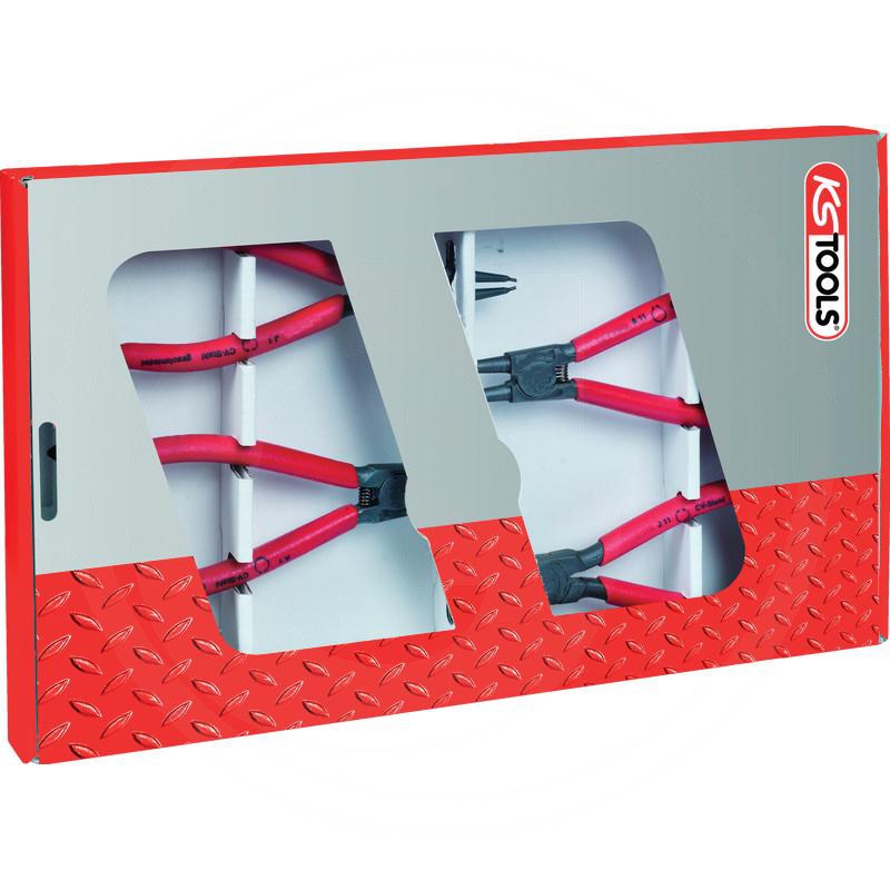 Zdjęcie 1: KS Tools Zestaw szczypiec do pierścieni Seegera12-25 mm 4 szt.