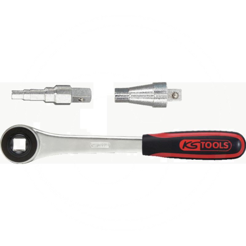 Zdjęcie 1: KS Tools Zestaw kluczy stopniowych do instalacjigazowych 3/8“ - 1“, 3-szt.