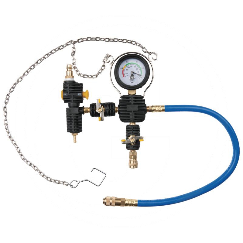 Zdjęcie 1: KS Tools Urządzenie do podciśnieniowego napełniania układu chłodzenia, manometer do 76cm HG=1 bar