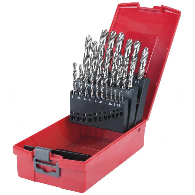 Zdjęcie 1: KS Tools HSS-G Zestaw wierteł spiralnych w plast. opakowaniu, 25-szt., 1-13mm