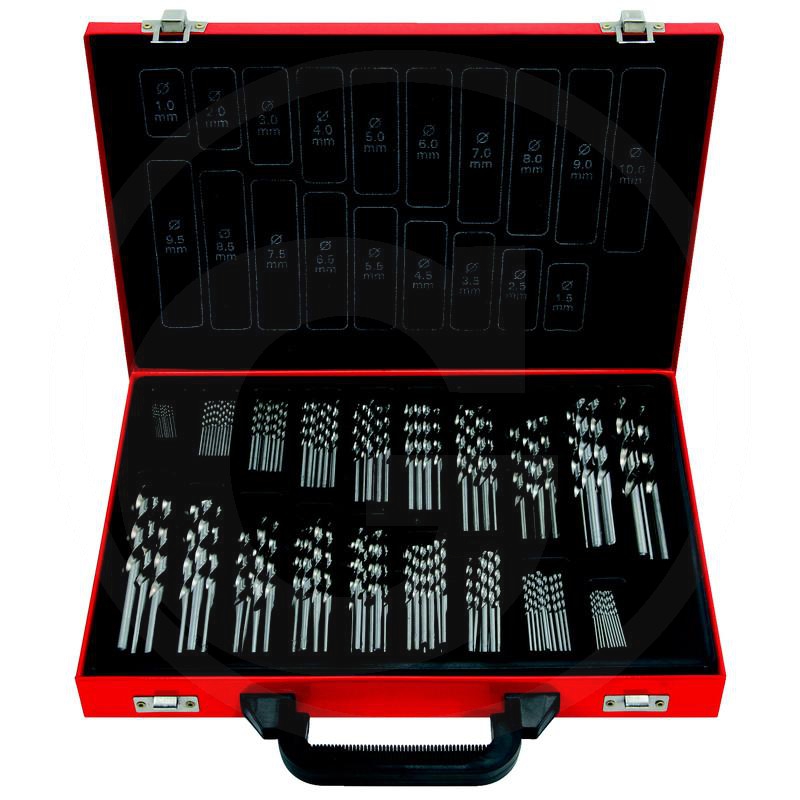 Zdjęcie 1: KS Tools HSS-G Zest wierteł spiralnych w skrzynce z blachy stalowej, 170-szt., 1-10mm