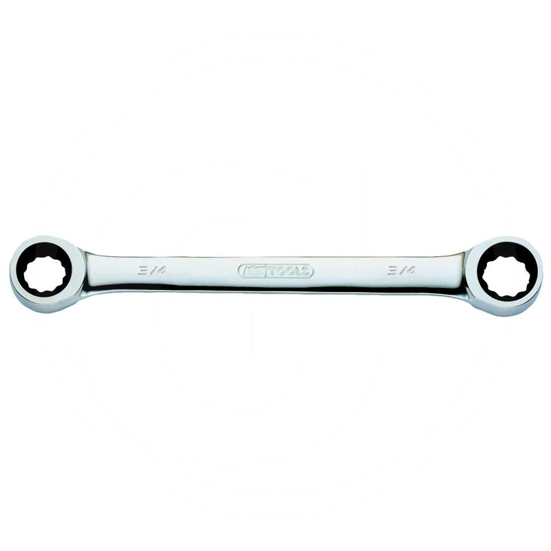 Zdjęcie 1: KS Tools GEAR+Podwójny klucz grzechotkowo-oczkowy 5/16"x3/8"