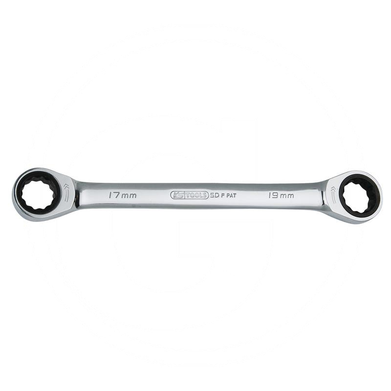 Zdjęcie 1: KS Tools GEAR+Podwójny klucz grzechotkowo-oczkowy 10x11mm