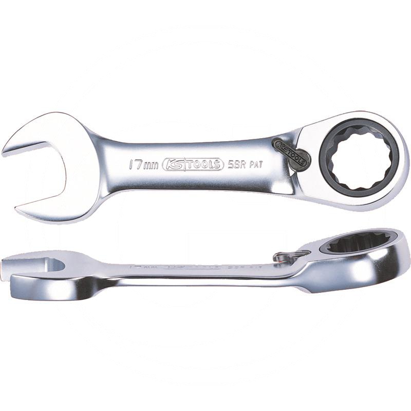 Zdjęcie 1: KS Tools GEAR+ Klucz plasko-oczkowy z grzechotka, ekstra krótki, 11mm