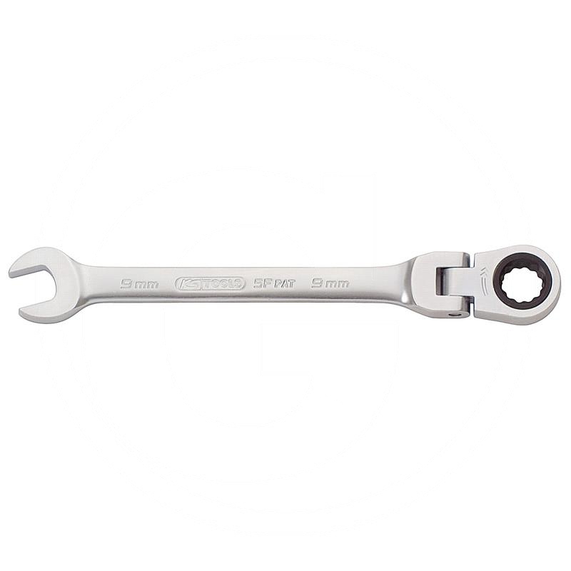 Zdjęcie 1: KS Tools GEAR+ Klucz plasko-oczkowy z grzechotka z przegubem, 9mm