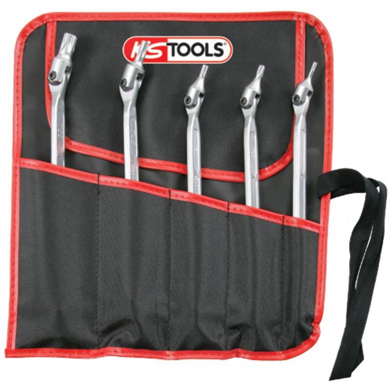 Zdjęcie 1: KS Tools CLASSIC Zestaw podwójnych kluczy przegub TX, 5-szt., T15xT20-T55xT60