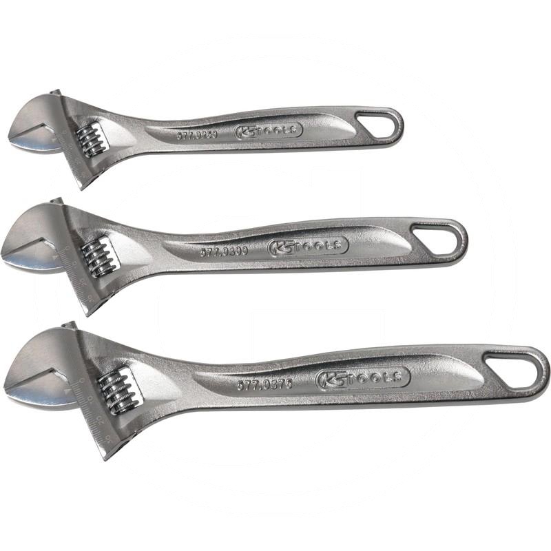 Zdjęcie 1: KS Tools CLASSICZest kluczy szwedzkich z regul.3-szt., 28-43mm