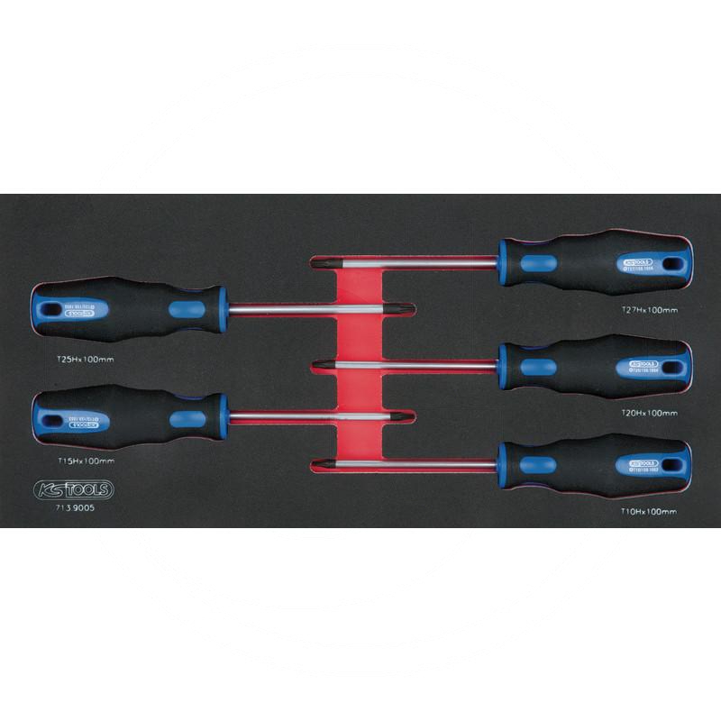 Zdjęcie 1: KS Tools ERGOTORQUEplus® Schraubendreher-Satz, TX m. Bohrung, 6-tlg.